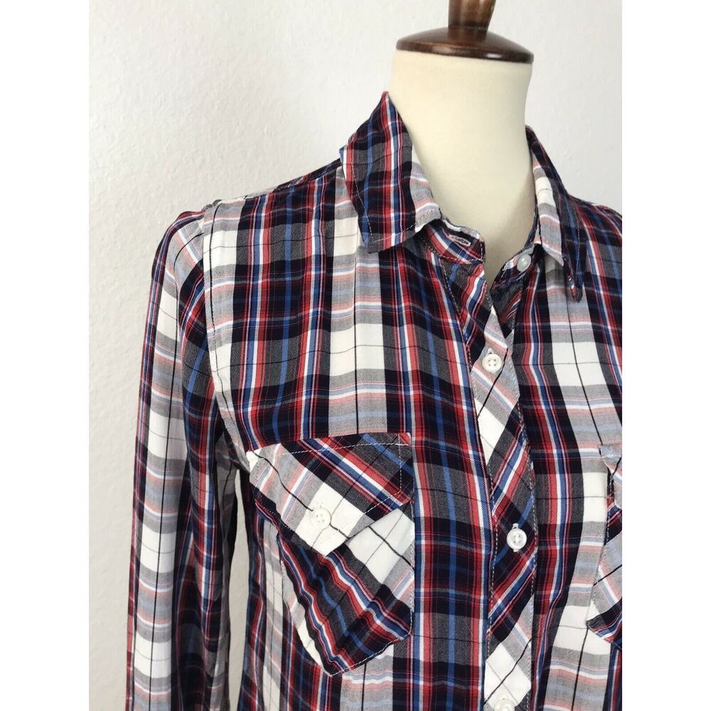 Rails Multicolor Plaid Button Down Top - image 6